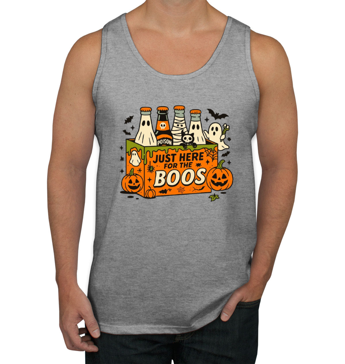 Just Here For The Boos Halloween Men's Tank Top
