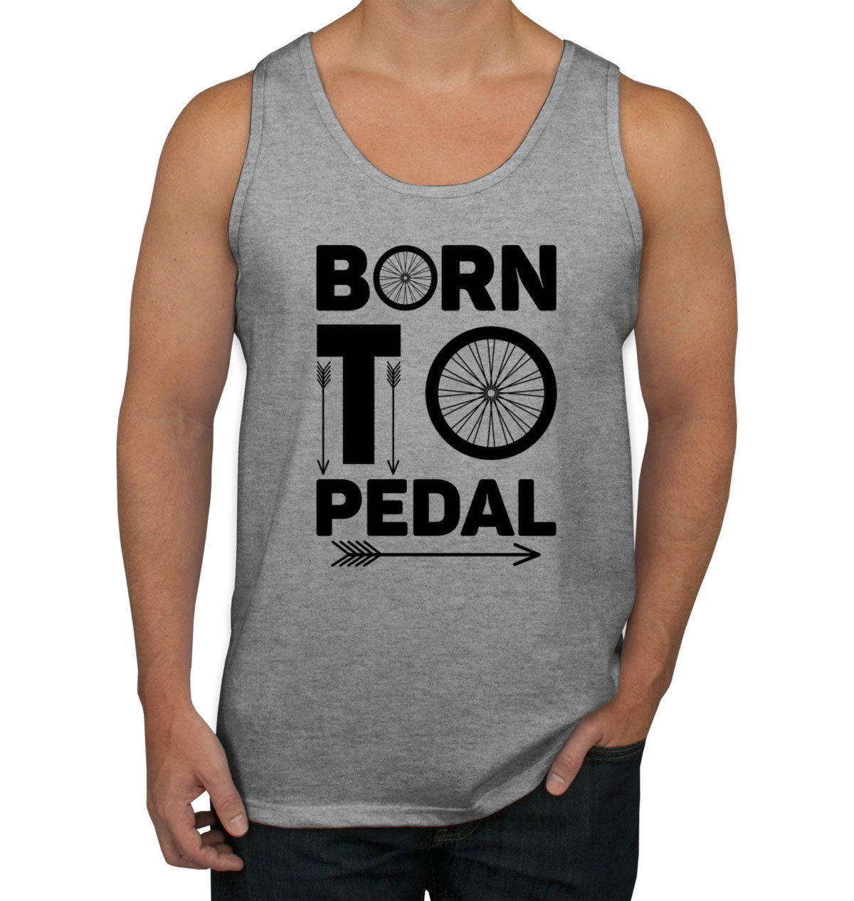 Born To Pedal Bicycle Cycling Men's Tank Top