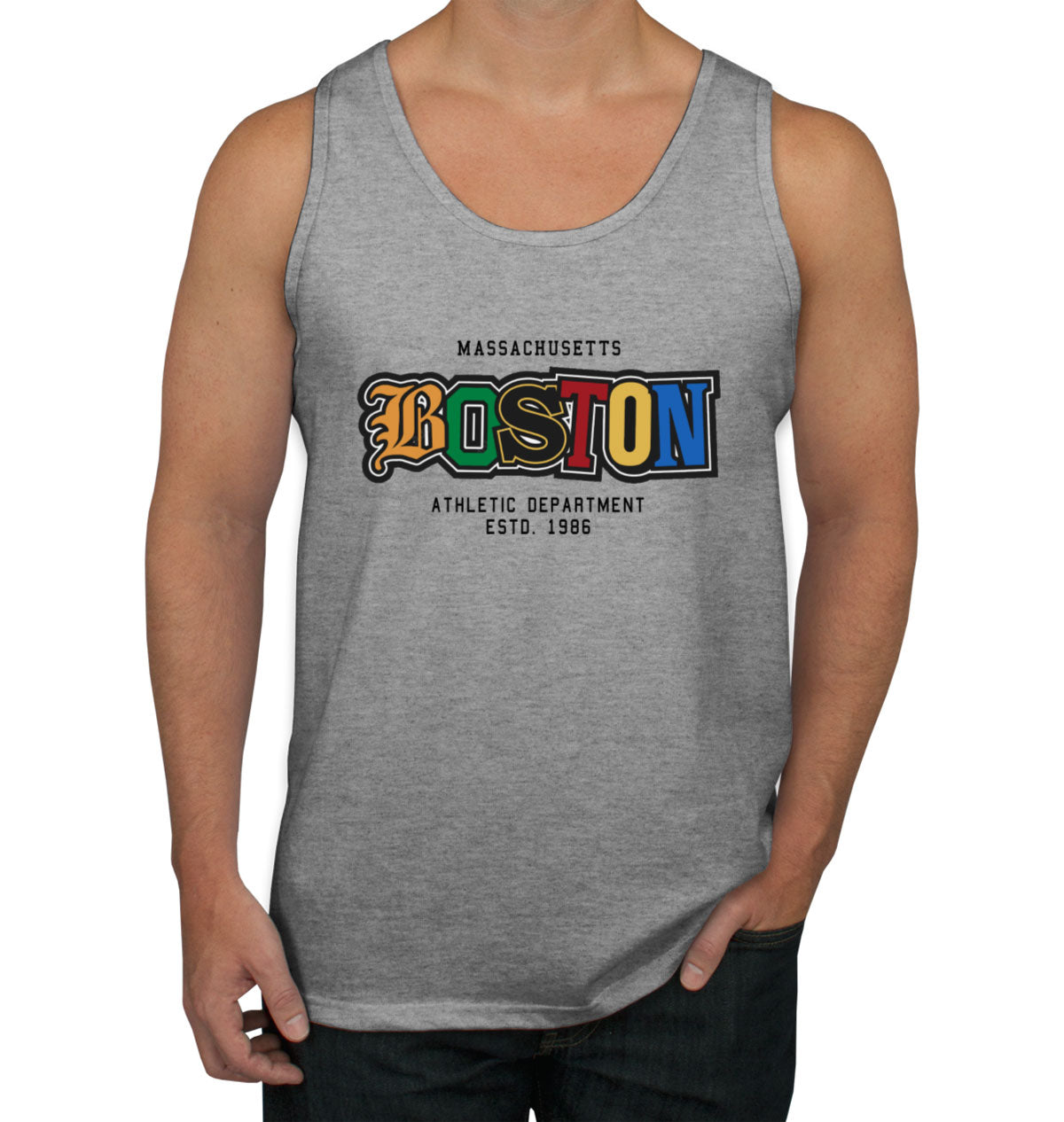 Boston Massachusetts Men's Tank Top