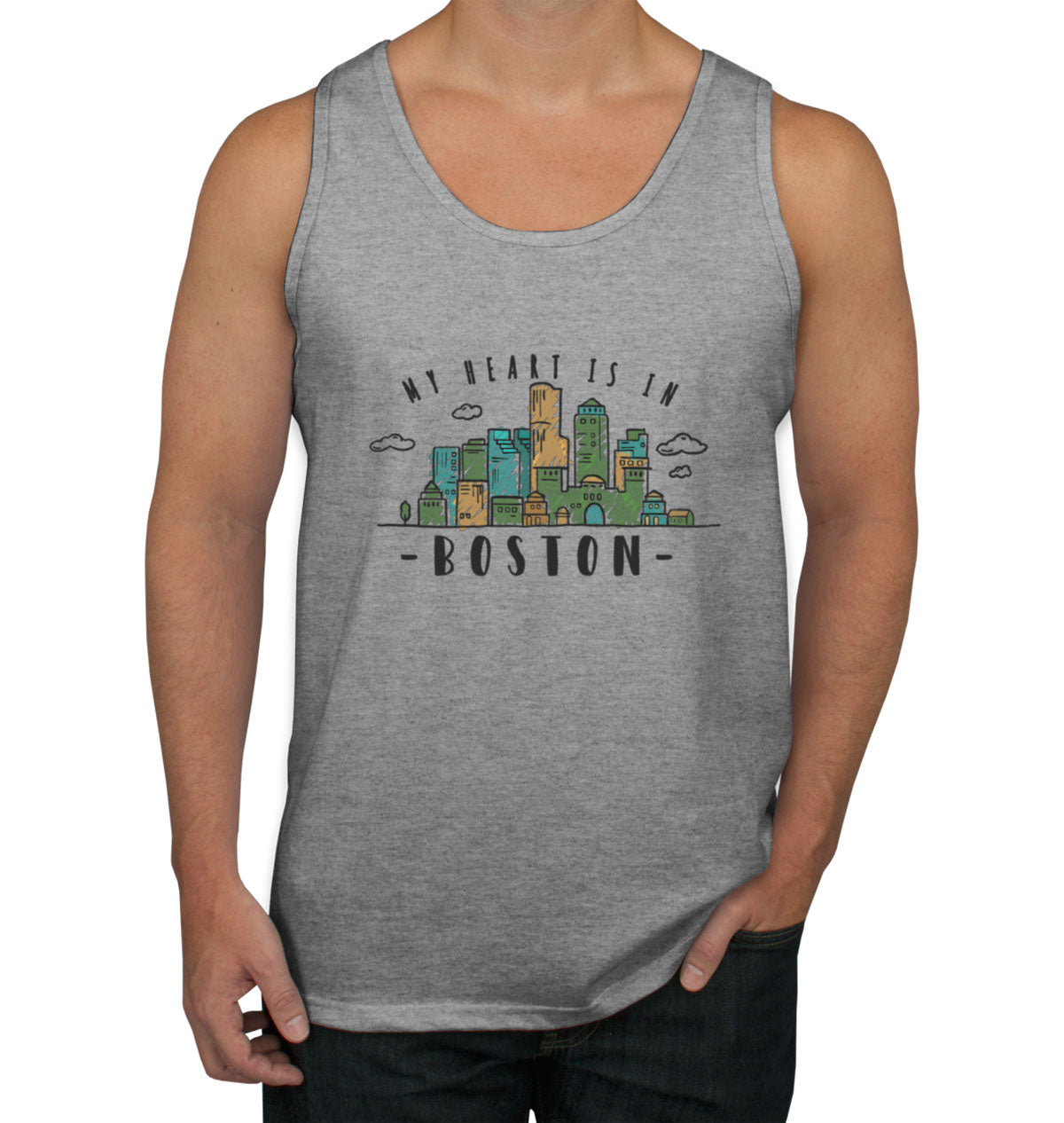 Boston Skyline Men's Tank Top