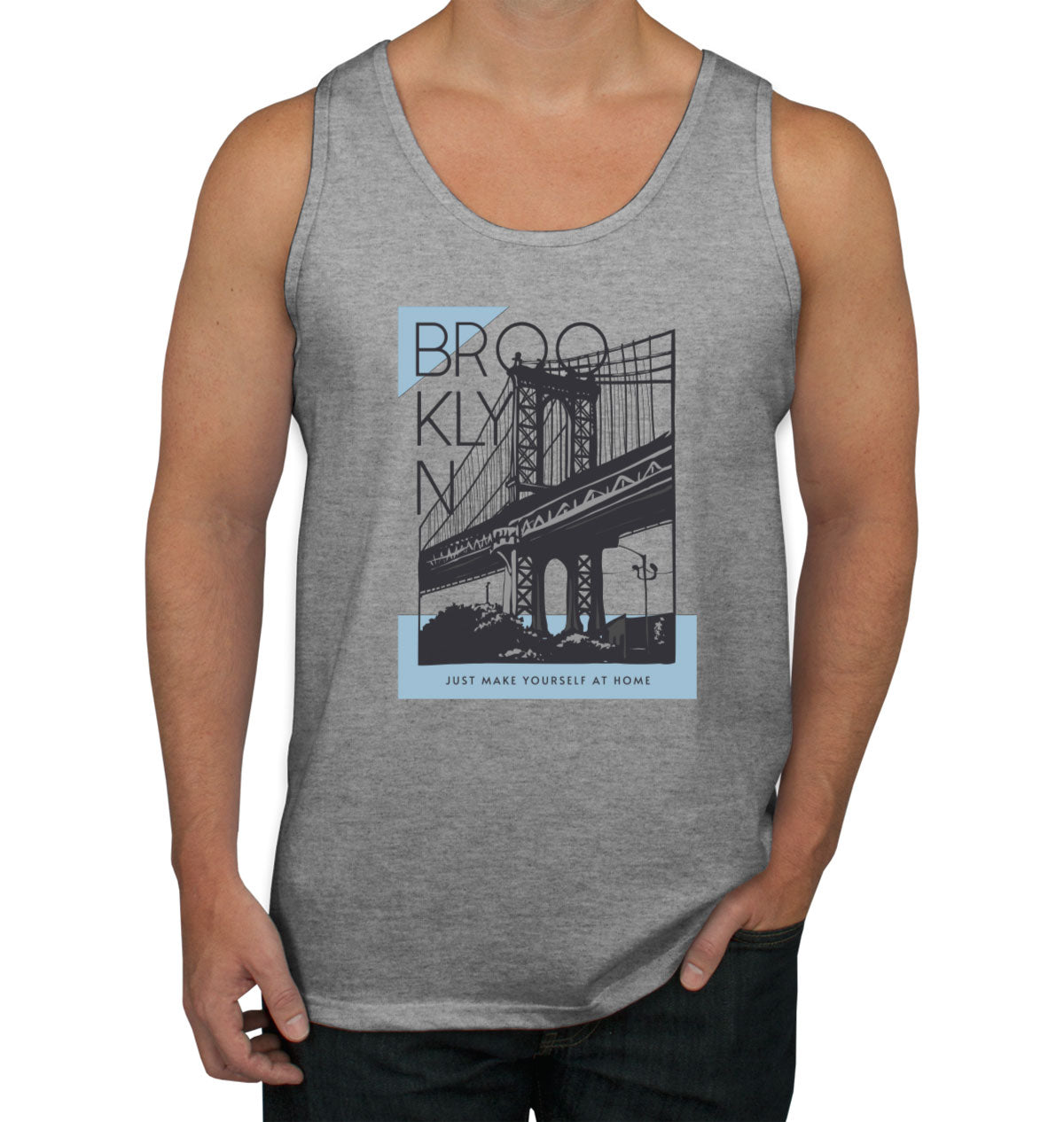 Brooklyn New York Just Make Yourself At Home Men's Tank Top