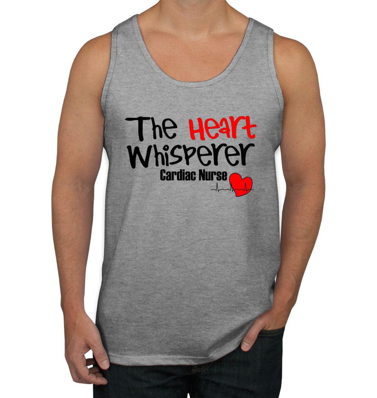 The Heart Whisperer Cardiac Nurse Men's Tank Top