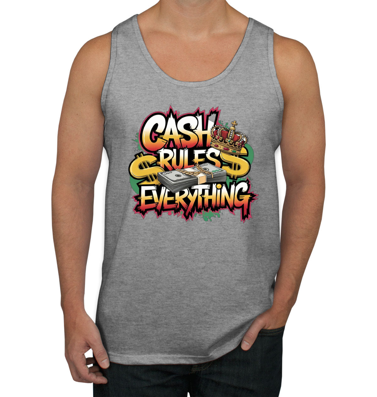 Cash Rules Everything Men's Tank Top