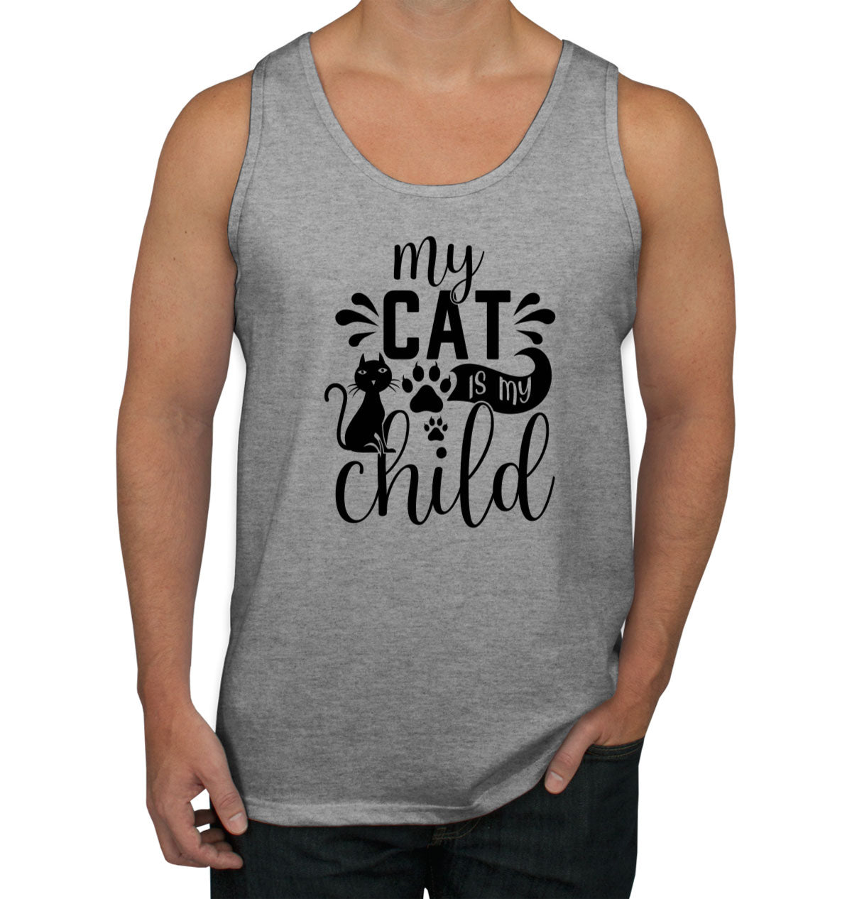 My Cat Is My Child Men's Tank Top