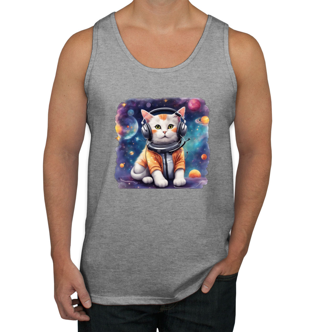 Cat In Space Men's Tank Top