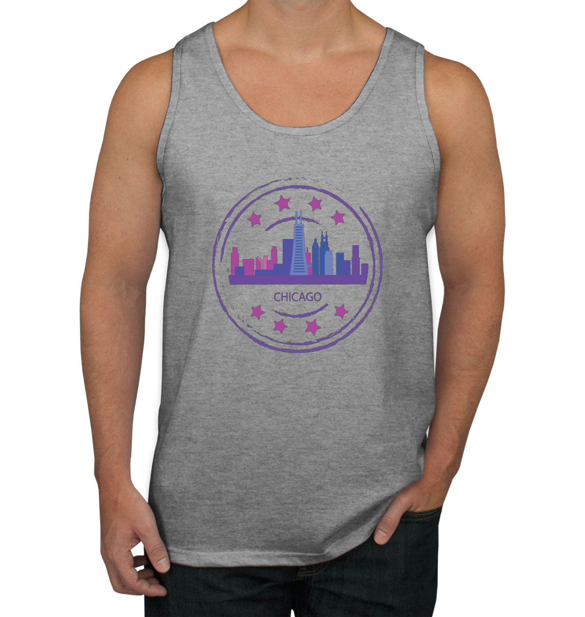 Chicago Stamp Men's Tank Top