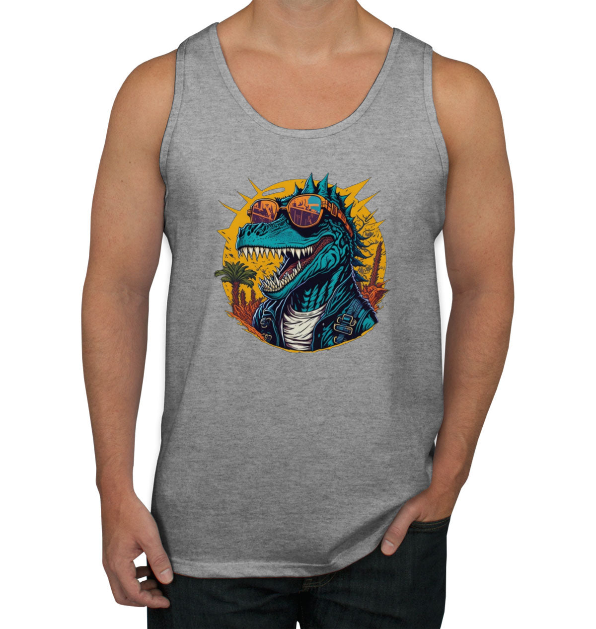 Cool Dinosaur Men's Tank Top