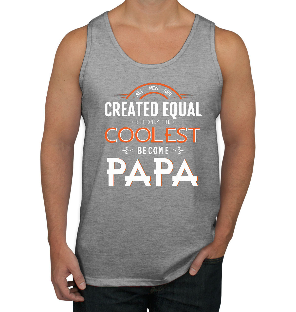 Only The Coolest Become Papa Father's Day Men's Tank Top