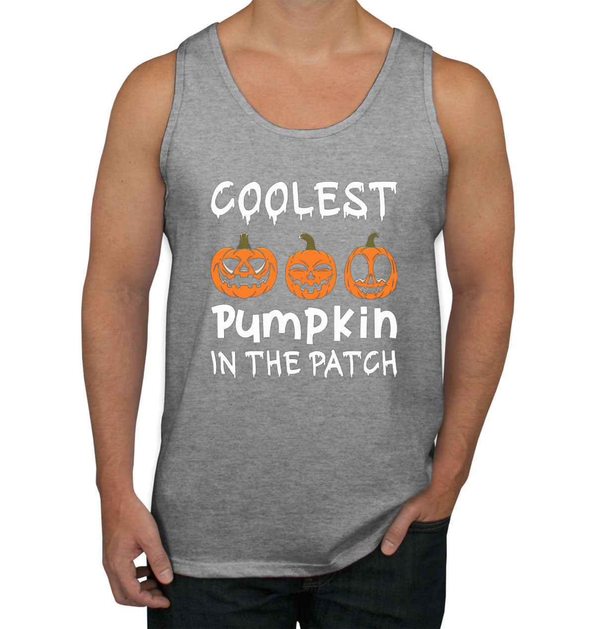 Coolest Pumpkin In The Pitch Halloween Men's Tank Top
