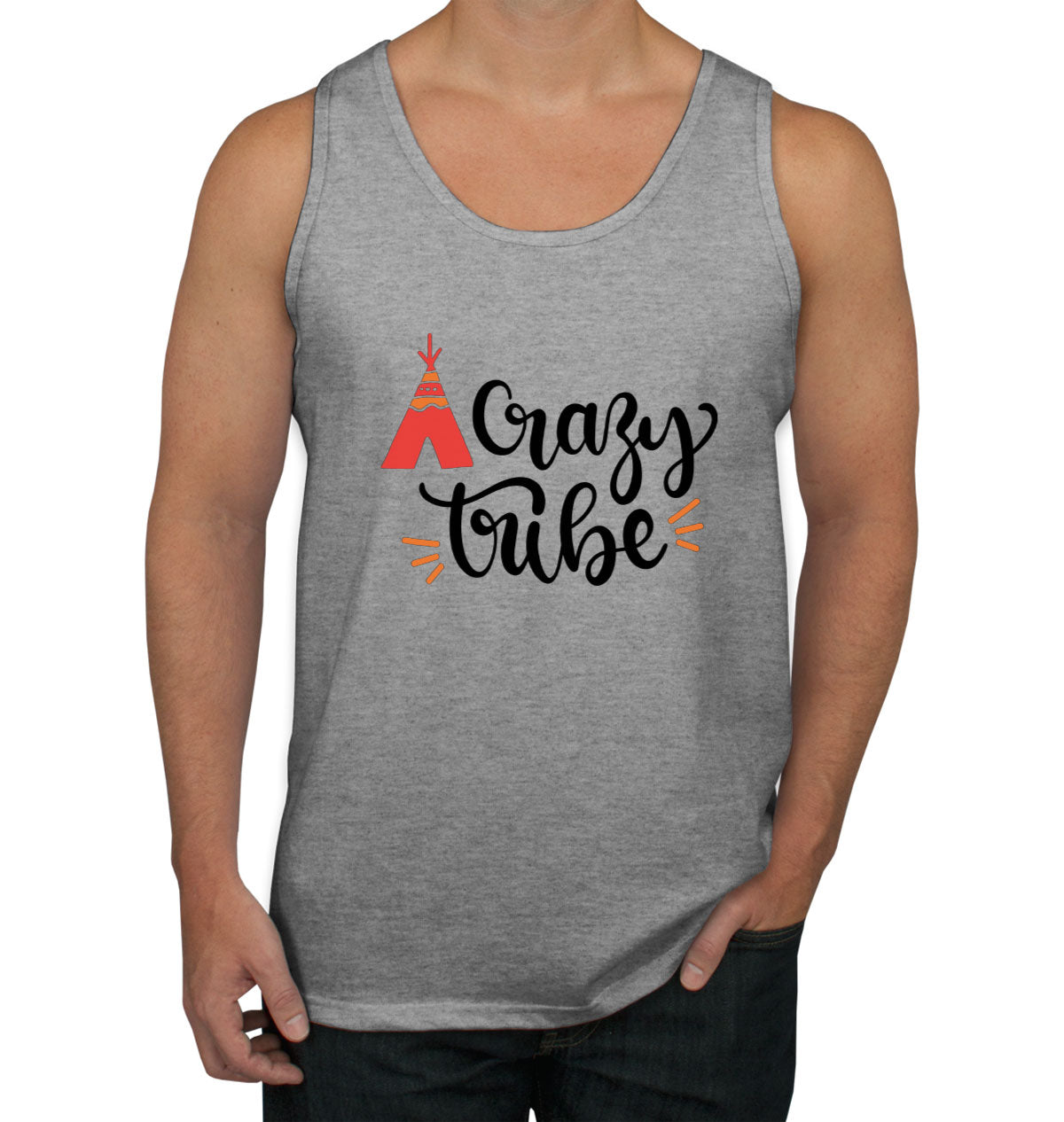 Crazy Tribe Camping Men's Tank Top