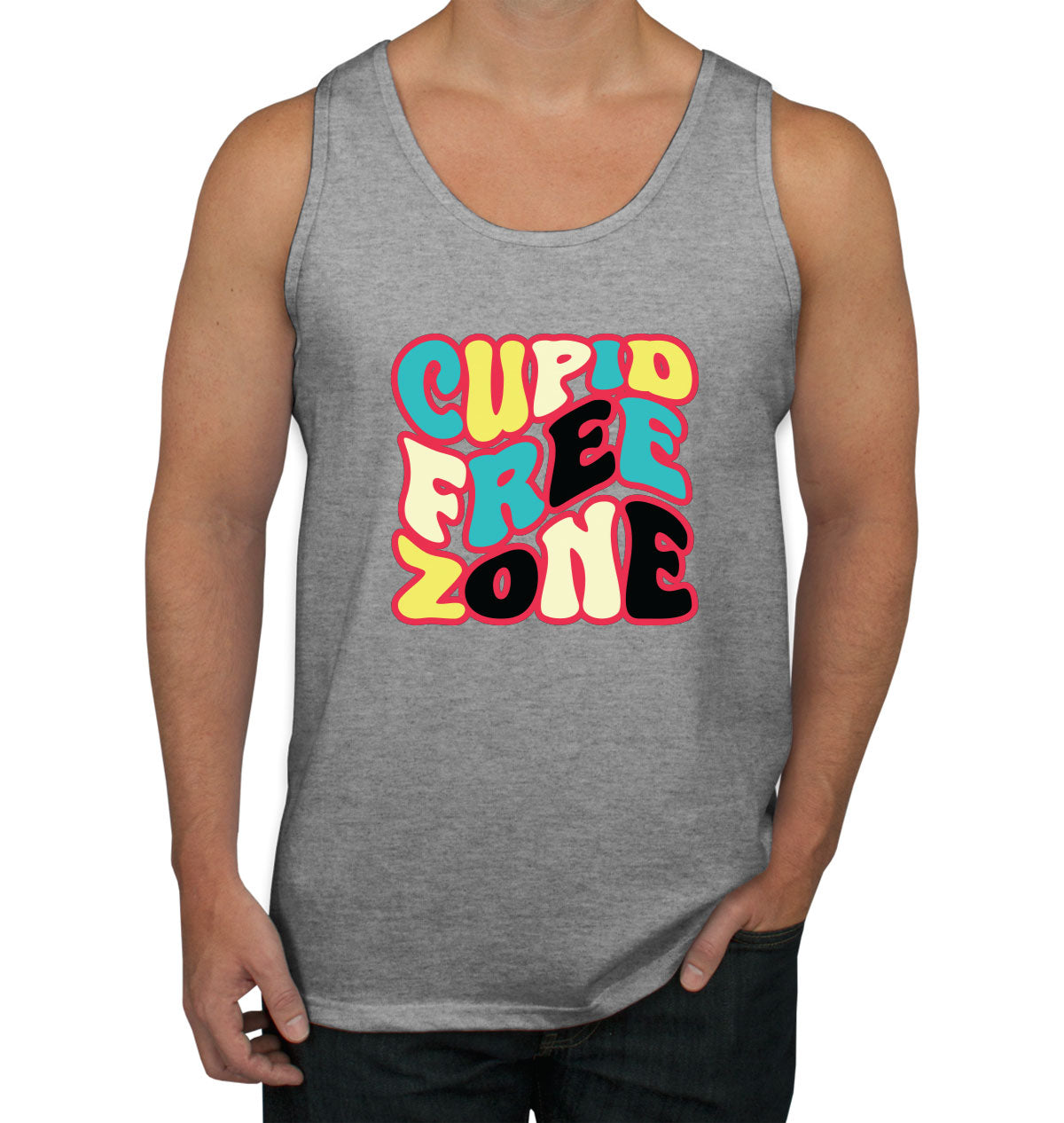 Cupid Free Zone Men's Tank Top