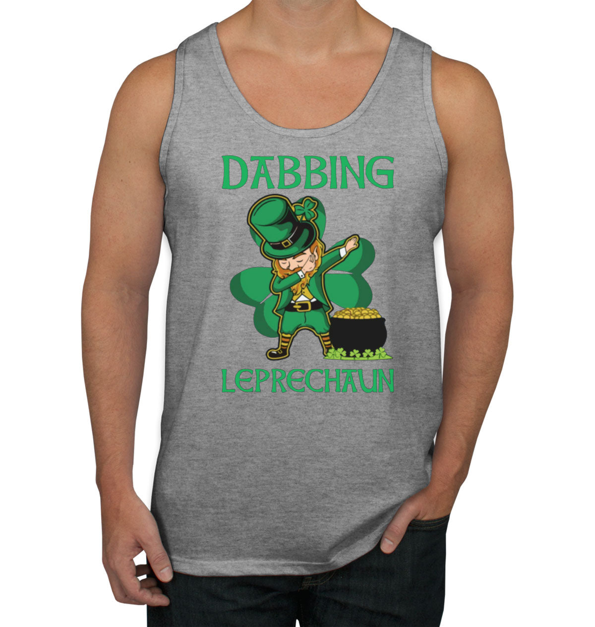 Dabbing Leprechaun St. Patrick's Day Men's Tank Top