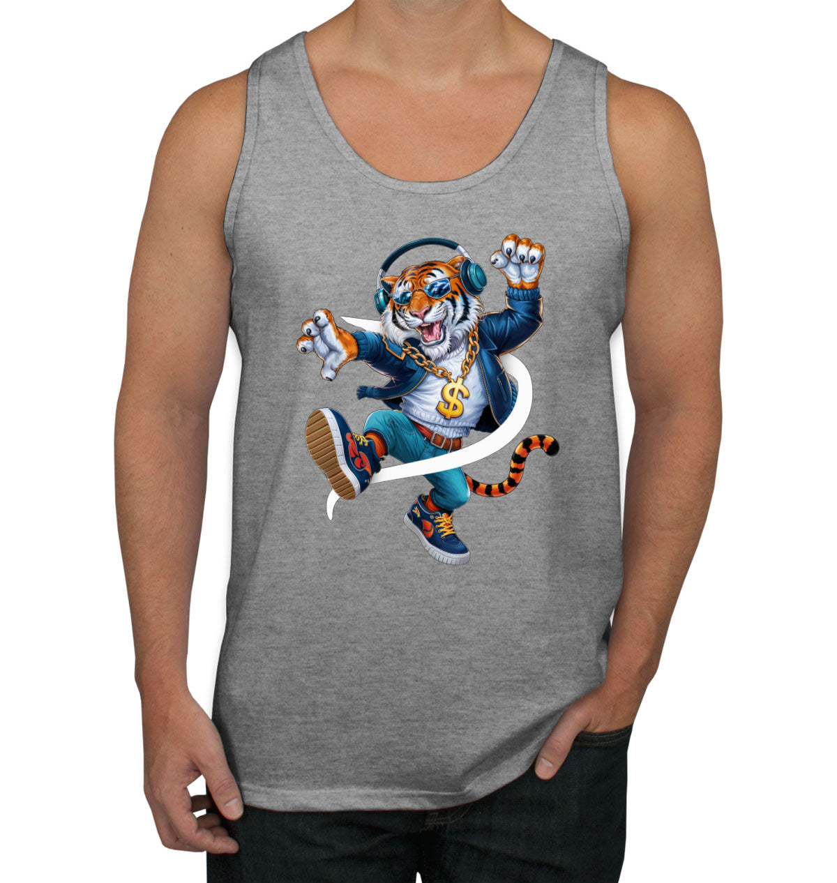 Dancing Tiger Men's Tank Top