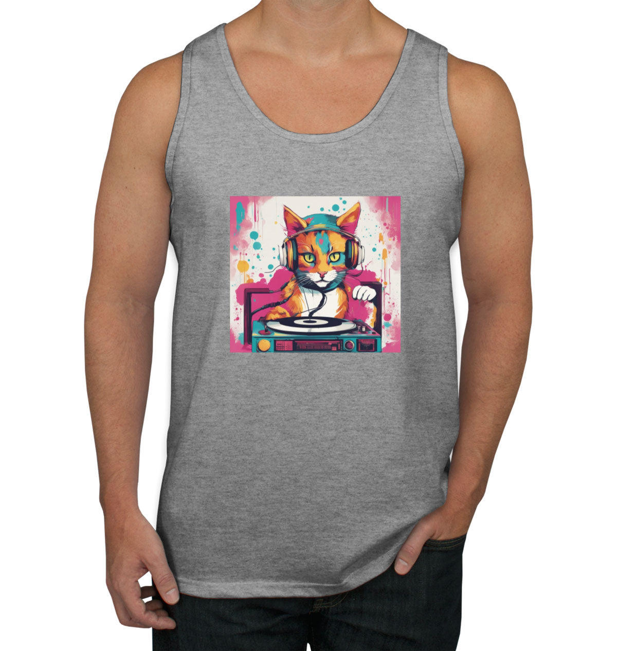 Dj Cat Men's Tank Top