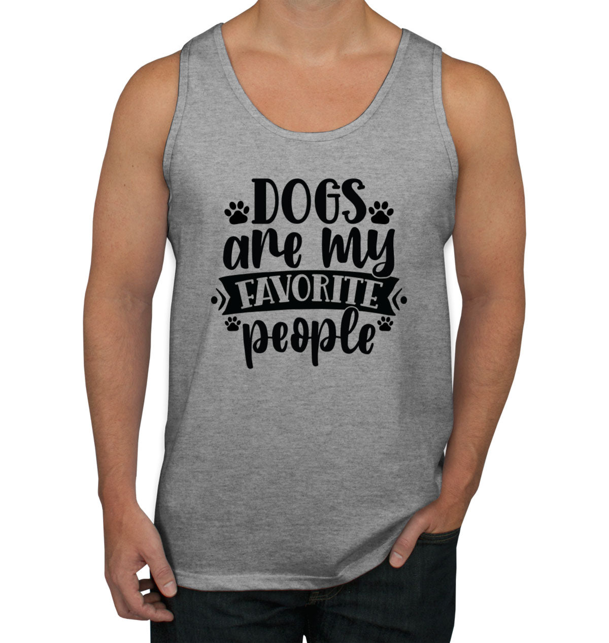 Dogs Are My Favorite People Men's Tank Top