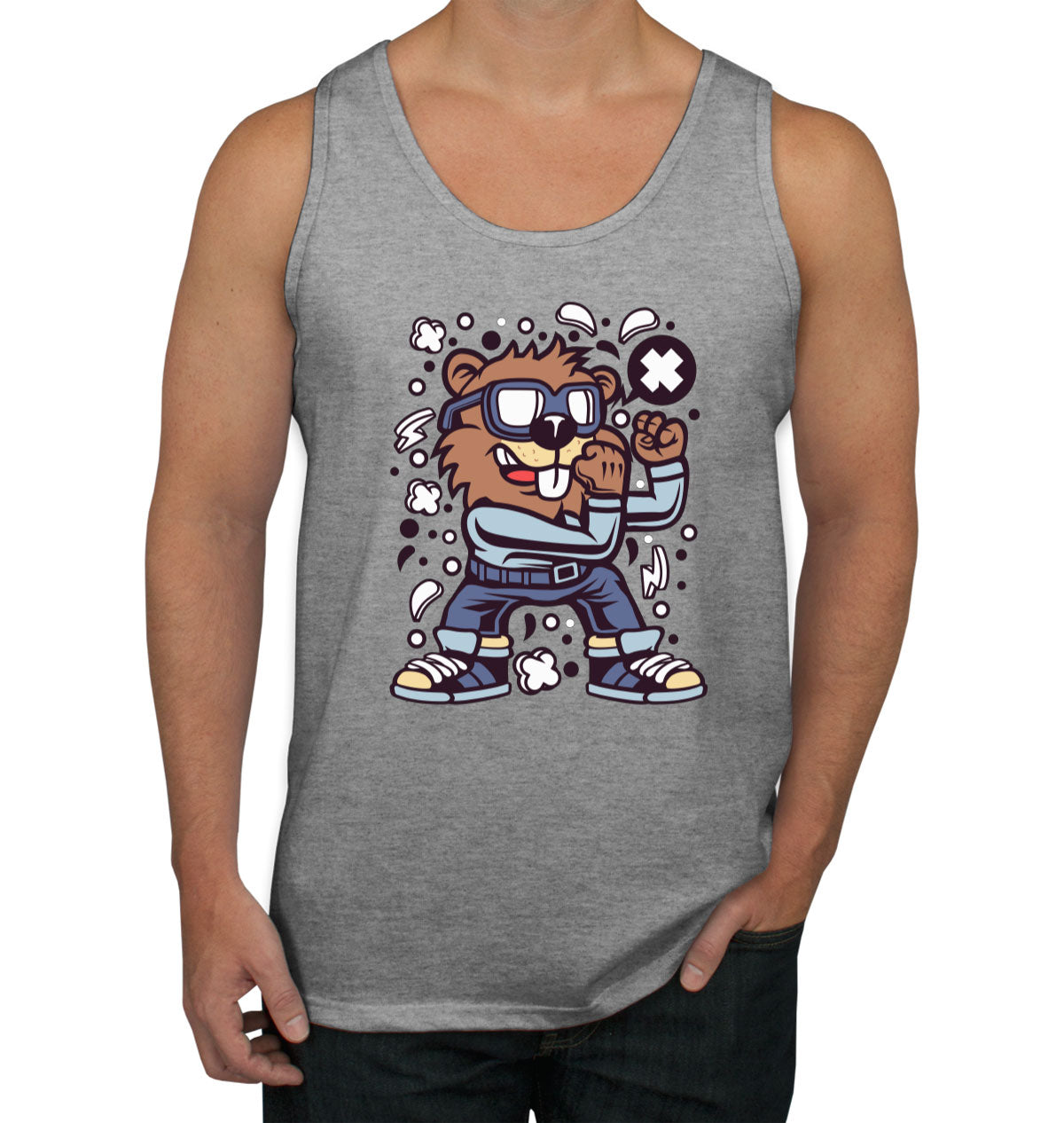 Fighter Beaver Men's Tank Top