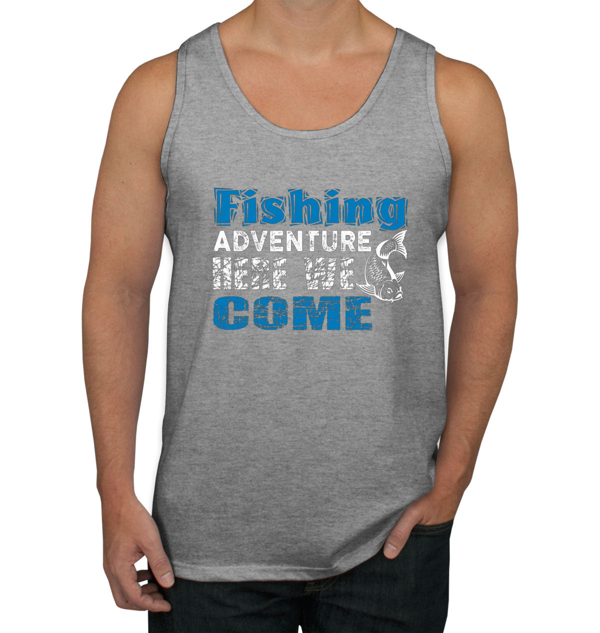 Fishing Adventure Here We Come Men's Tank Top