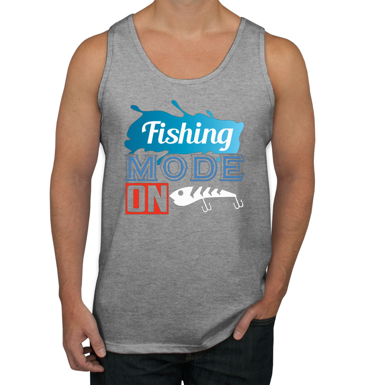 Fishing Mode On Men's Tank Top