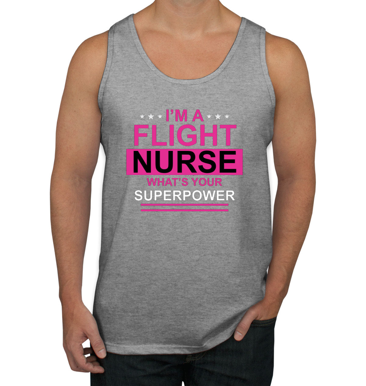 I'm A Flight Nurse What's Your Superpower? Men's Tank Top