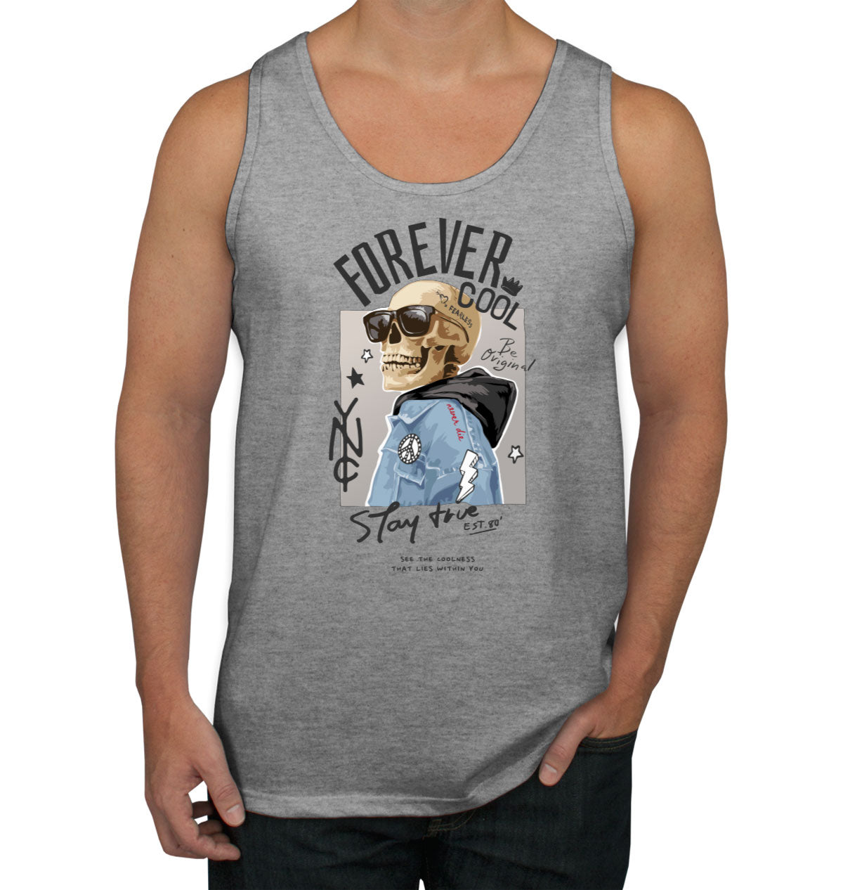 Forever Cool Skeleton Men's Tank Top