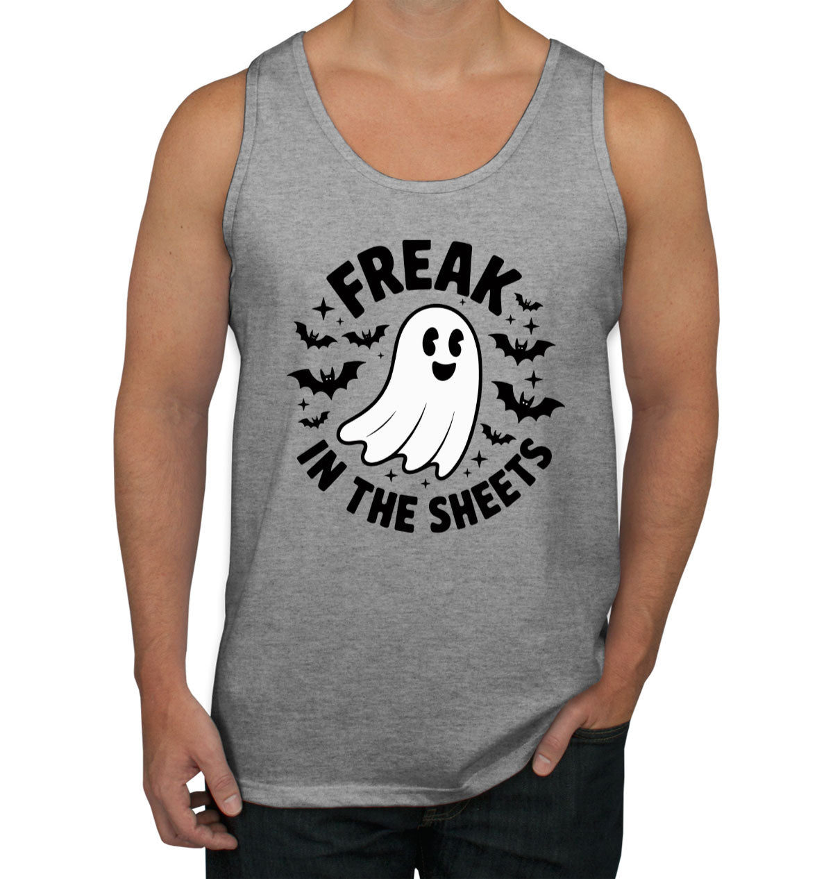 Freak In The Sheets Halloween Men's Tank Top