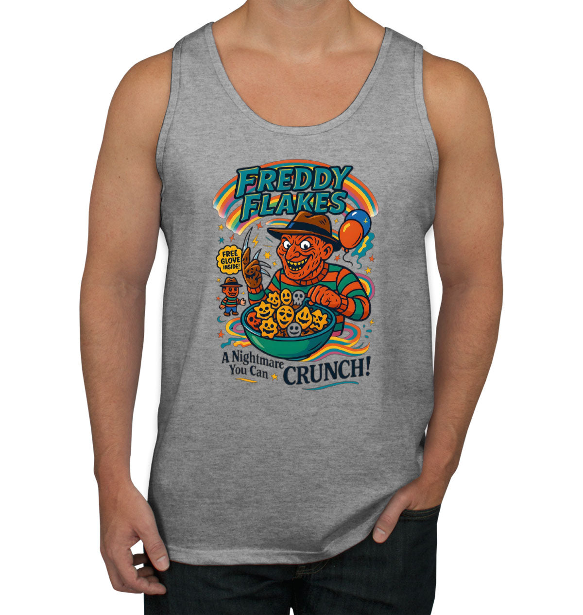 Freddy Flakes Halloween Men's Tank Top
