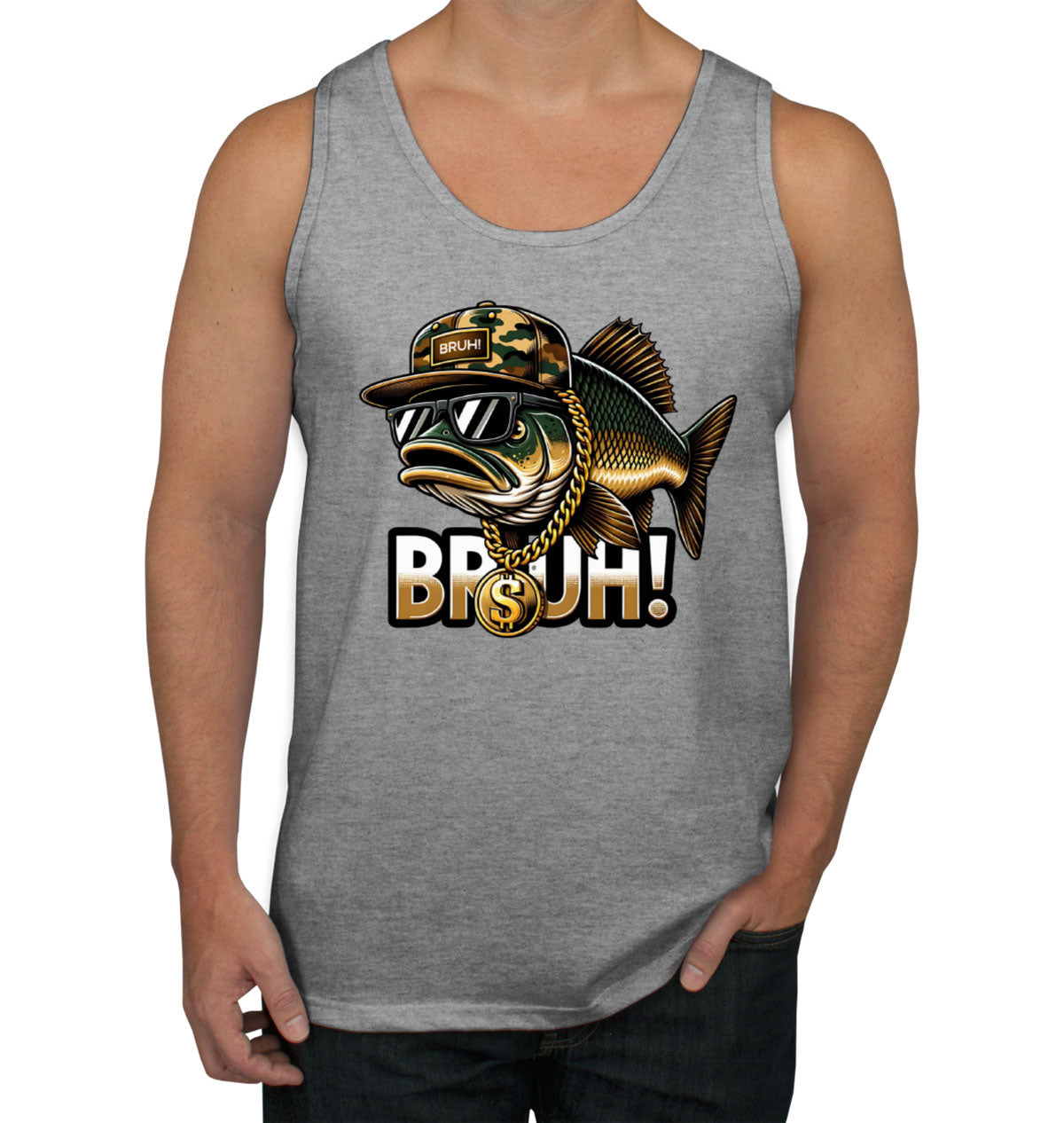 Funny Bass Fishing Men's Tank Top