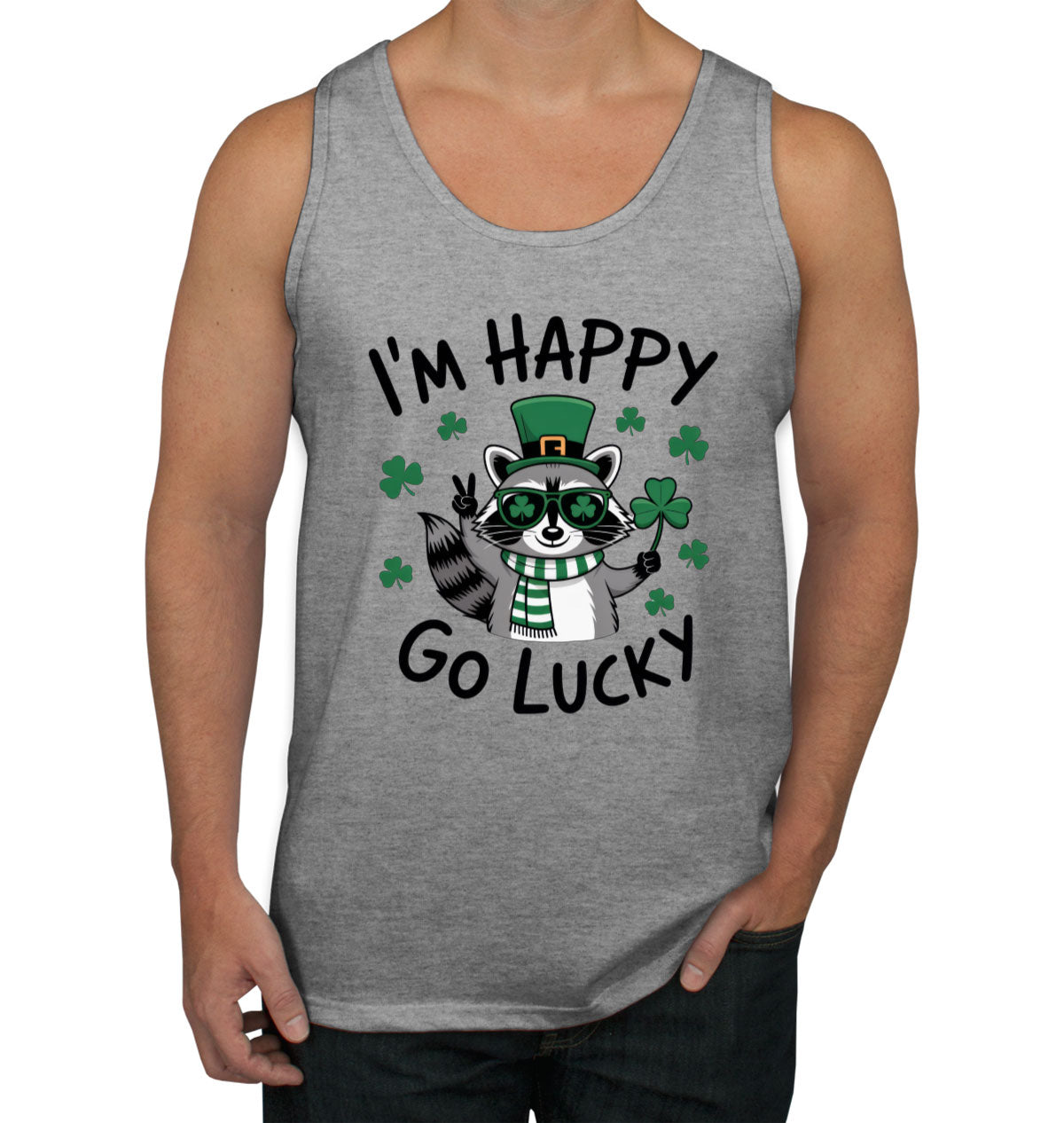 I'm Happy Go Lucky St. Patrick's Day Men's Tank Top