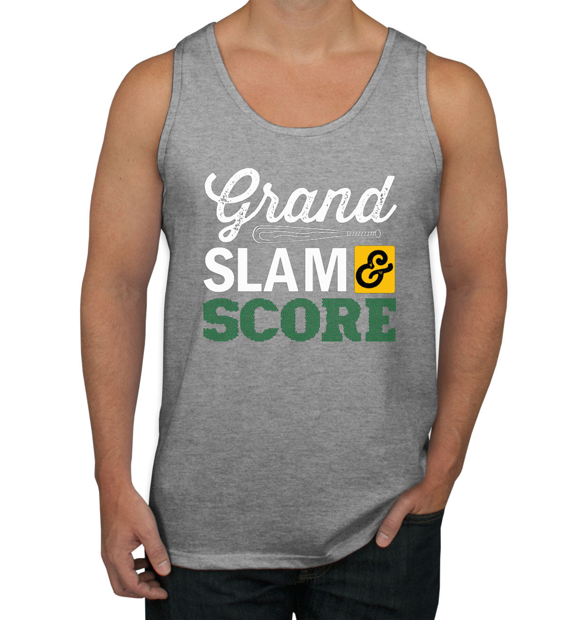 Grand Slam And Score Baseball Bat Men's Tank Top