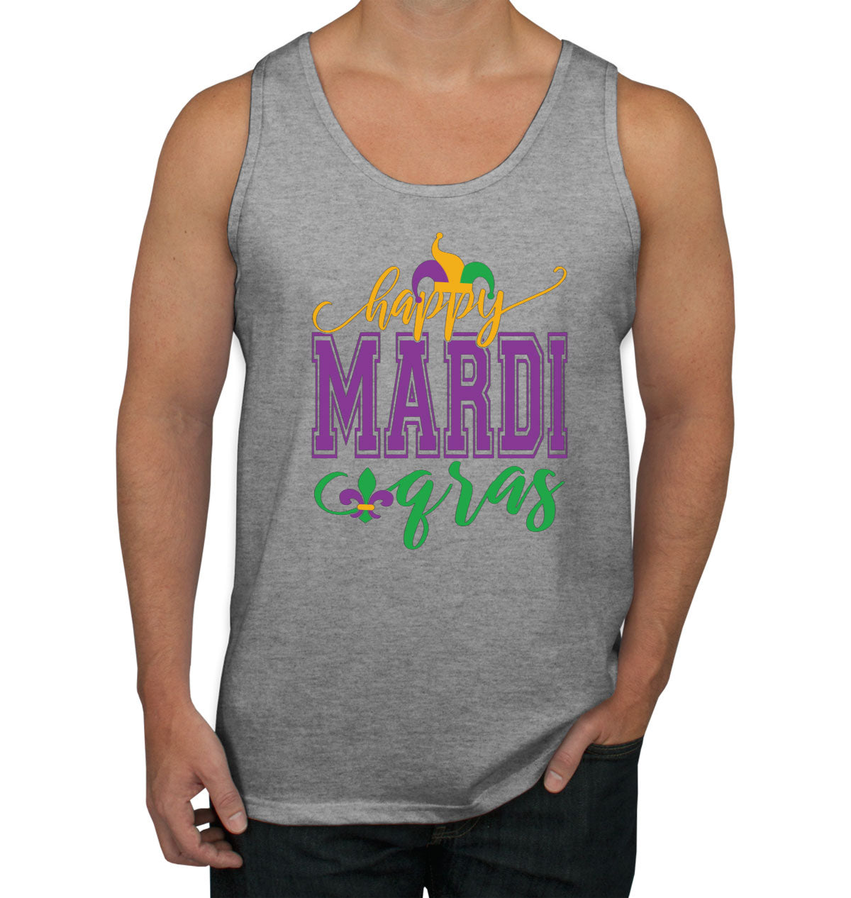 Happy Mardi Gras Men's Tank Top