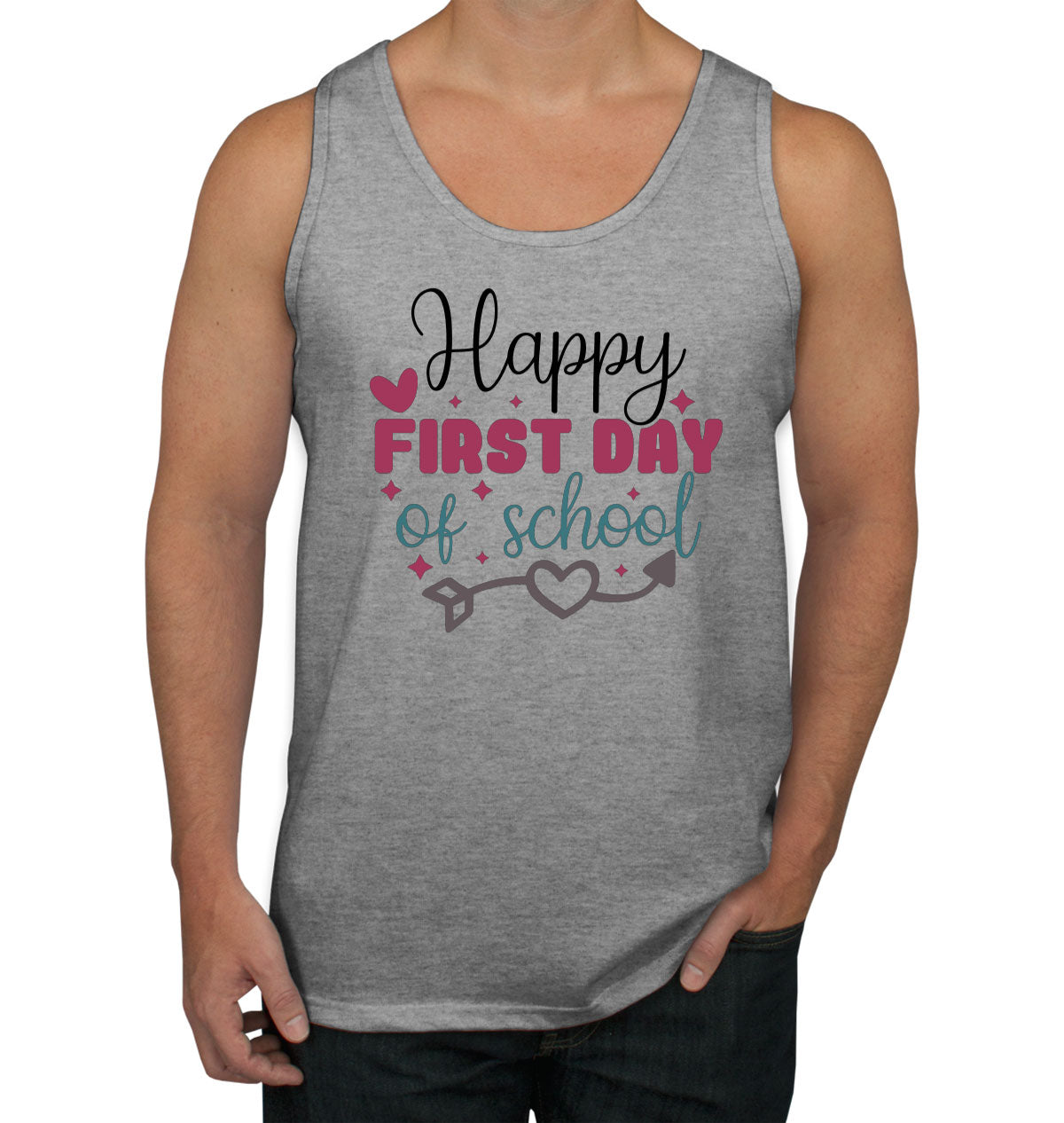 Happy First Day Of School Teacher Men's Tank Top