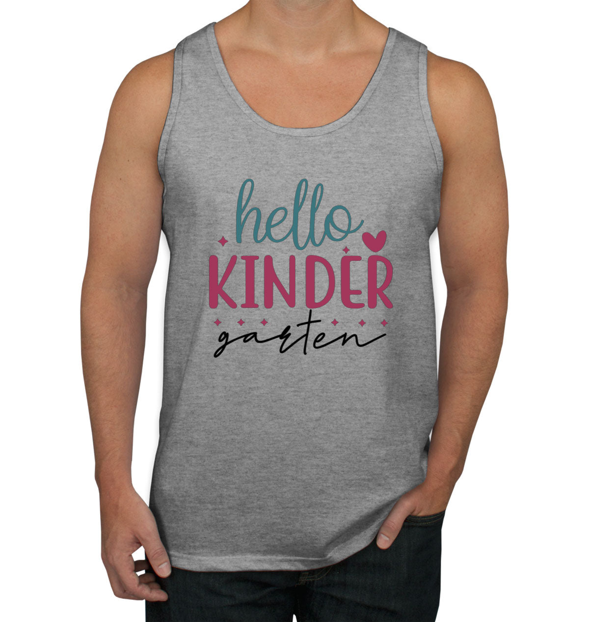 Hello Kindergarten Teacher Men's Tank Top