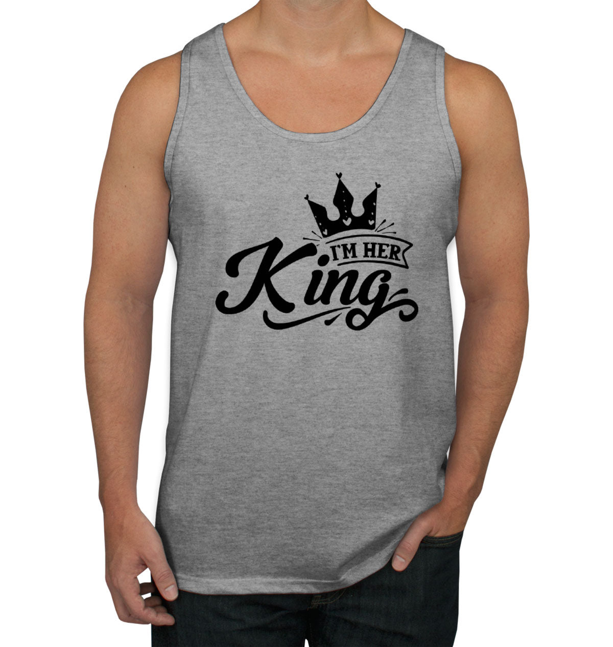 Her King Valentine's Day Men's Tank Top