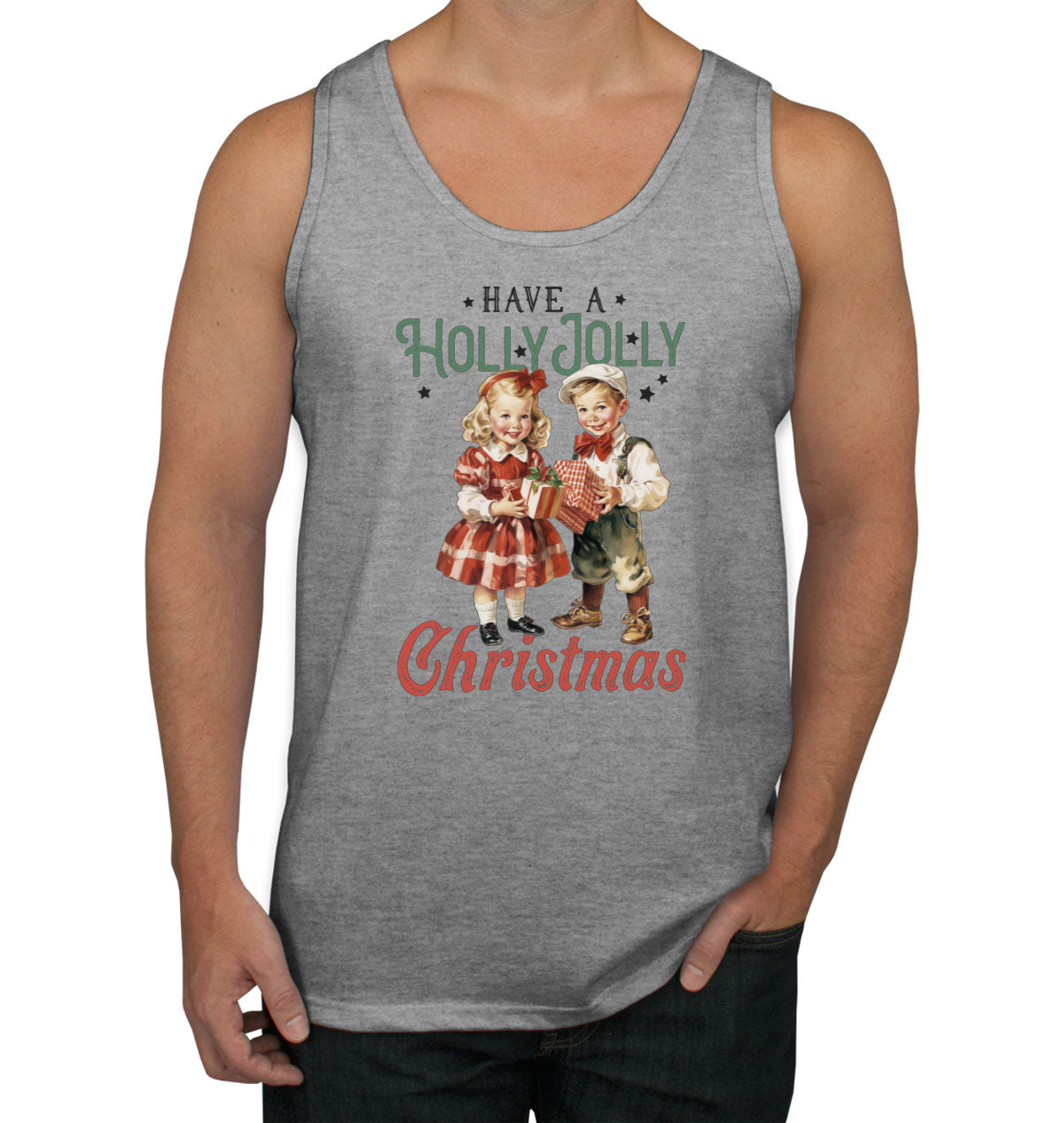 Have A Holly Jolly Christmas Men's Tank Top