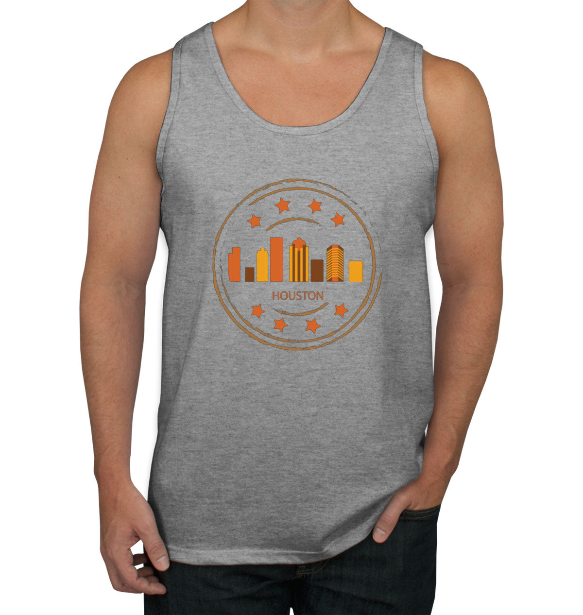 Houston Stamp Men's Tank Top