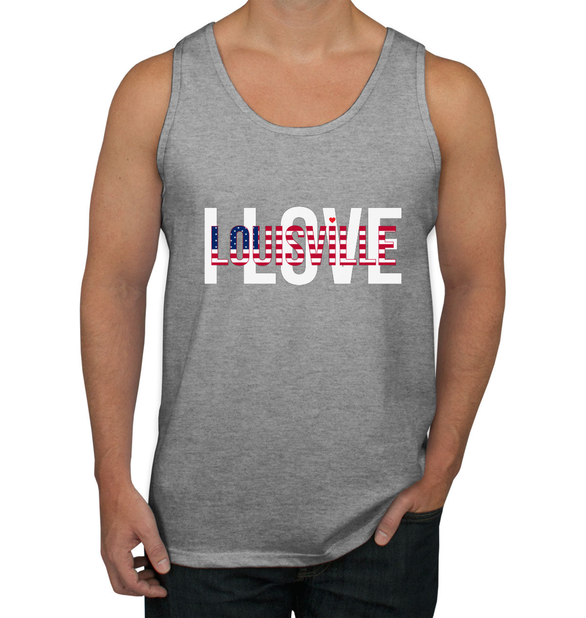 I Love Louisville Men's Tank Top