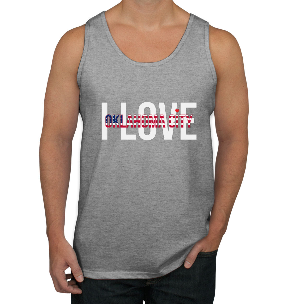 I Love Oklahoma City Men's Tank Top