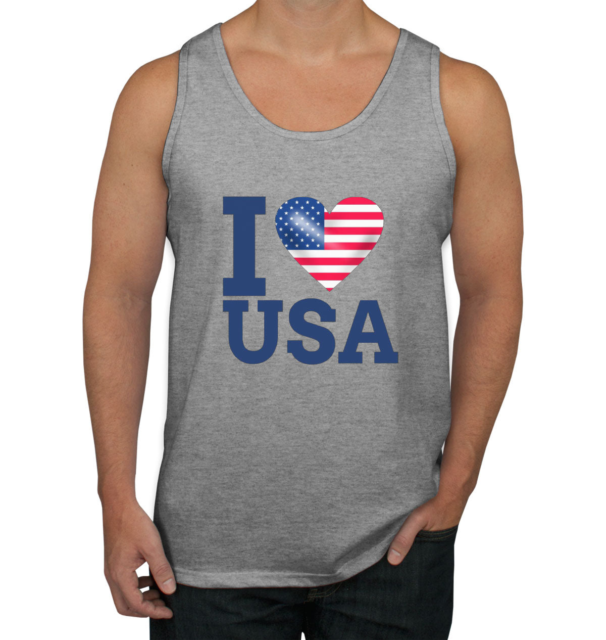 I Love USA Men's Tank Top
