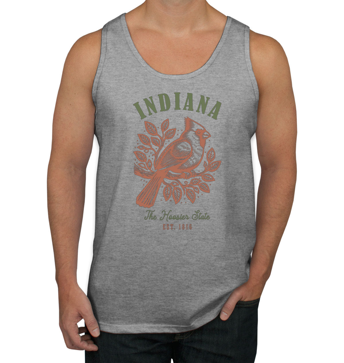 Indiana State Vintage Men's Tank Top