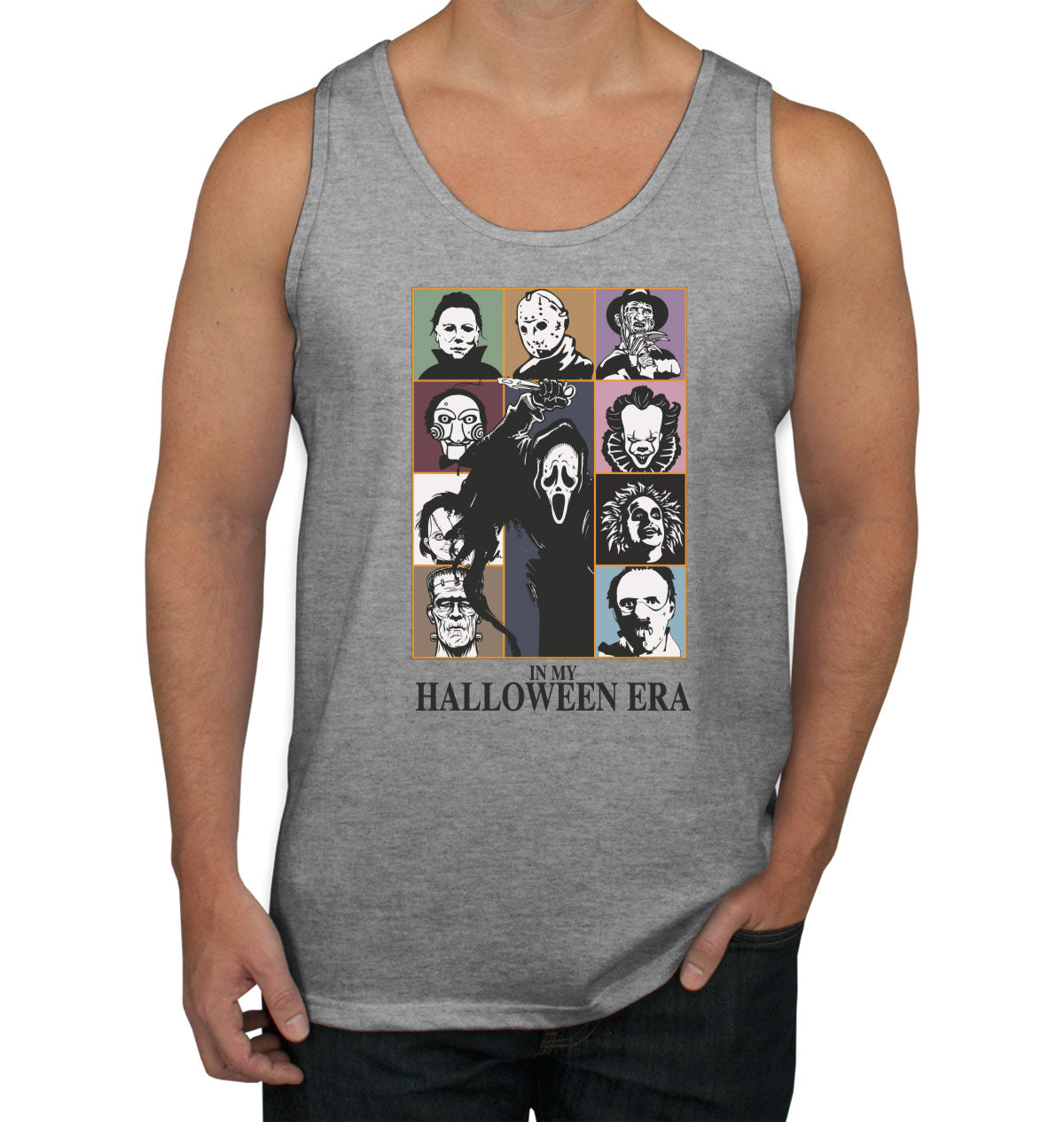 In My Halloween Era Horror Movie Characters Men's Tank Top