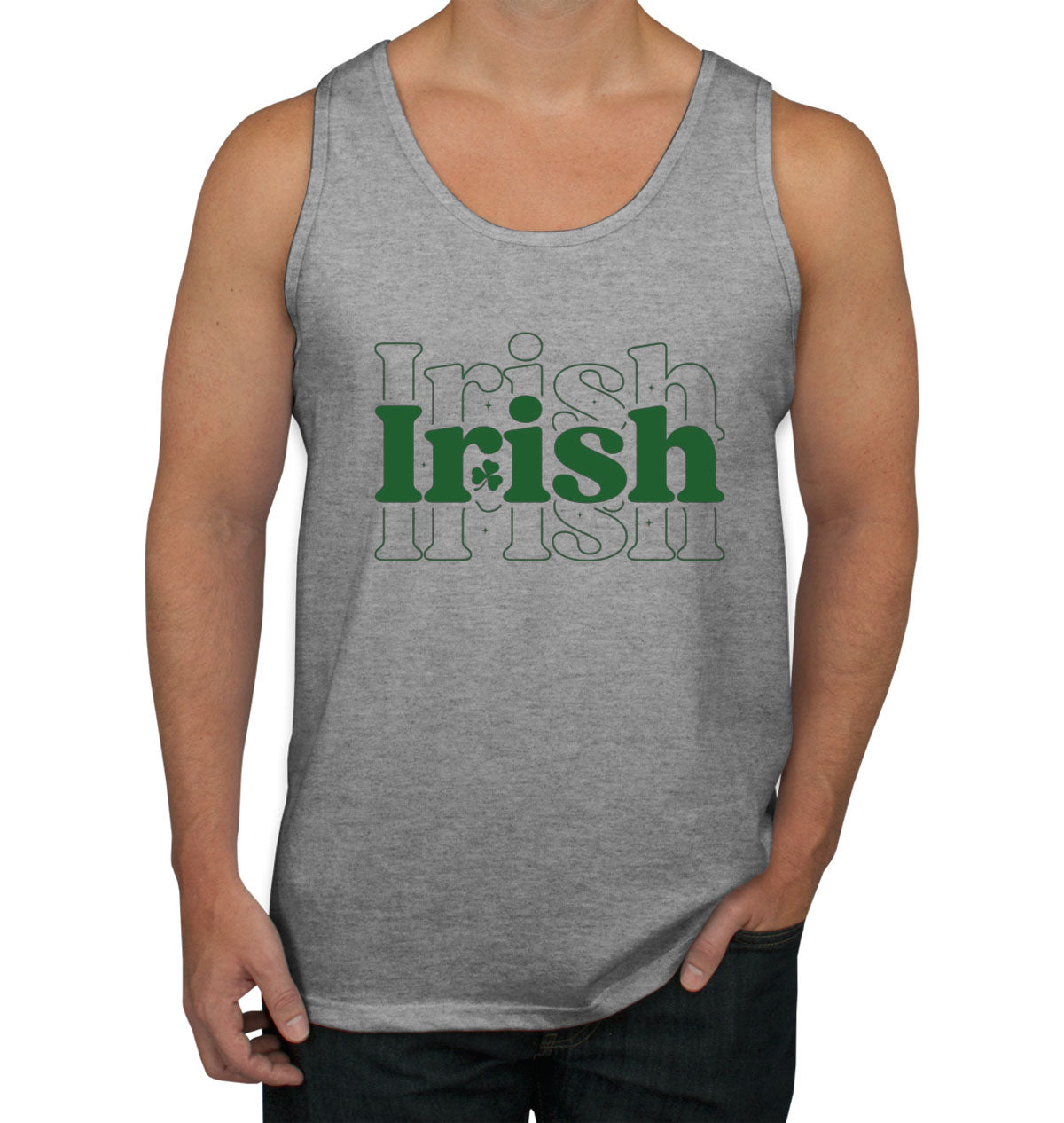 Irish Typography St. Patrick's Day Men's Tank Top