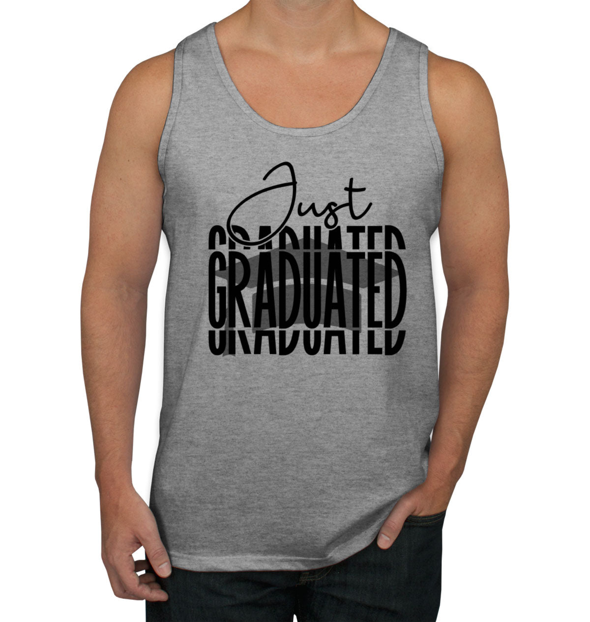 Just Graduated Graduation Cap Men's Tank Top