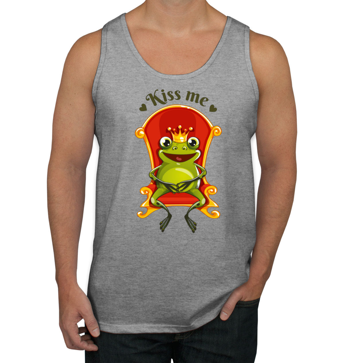 Kiss Me Frog Men's Tank Top