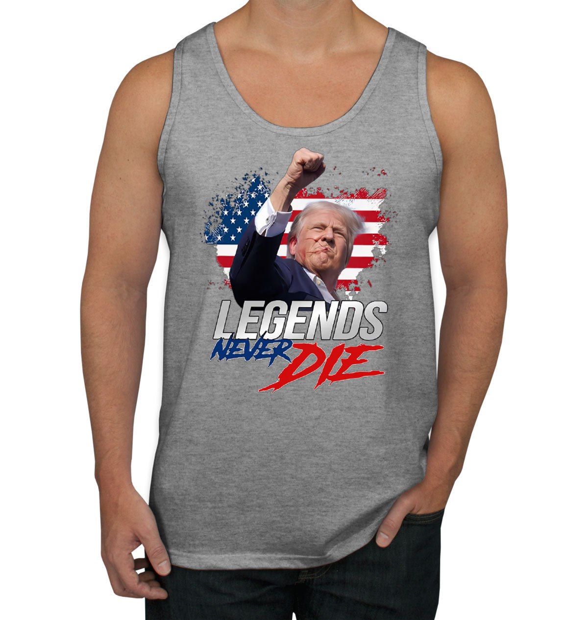 Legends Never Die Trump Men's Tank Top