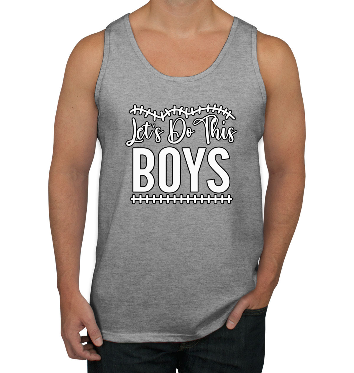 Let's Do This Boys Football Men's Tank Top