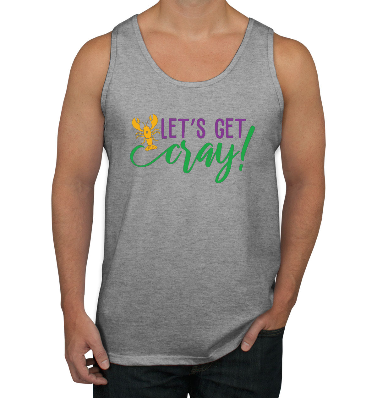 Let's Get Cray Mardi Gras Men's Tank Top
