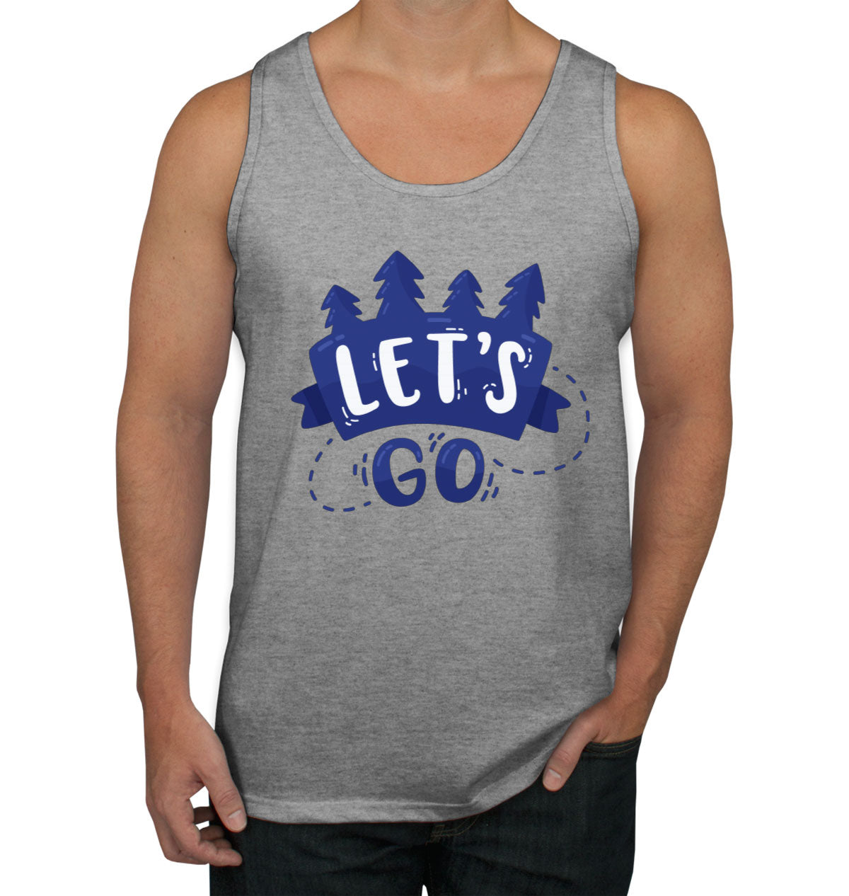 Let's Go Camp Men's Tank Top