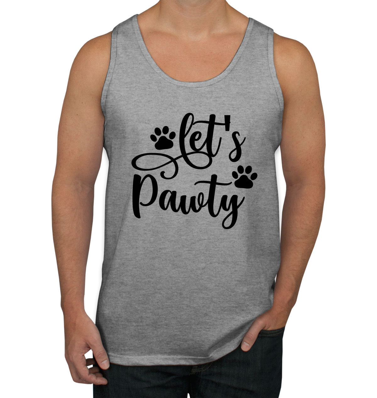 Let's Pawty Dog Men's Tank Top