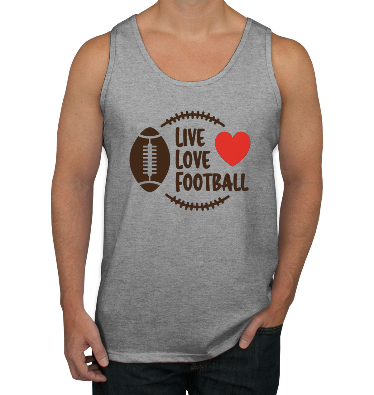 Live Love Football Men's Tank Top