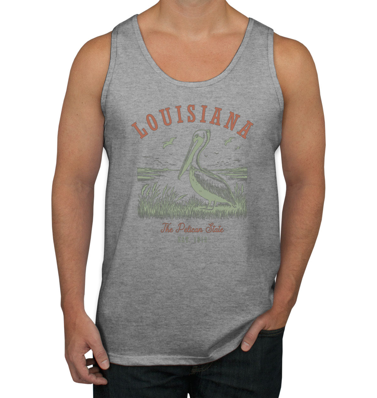 Louisiana State Vintage Men's Tank Top